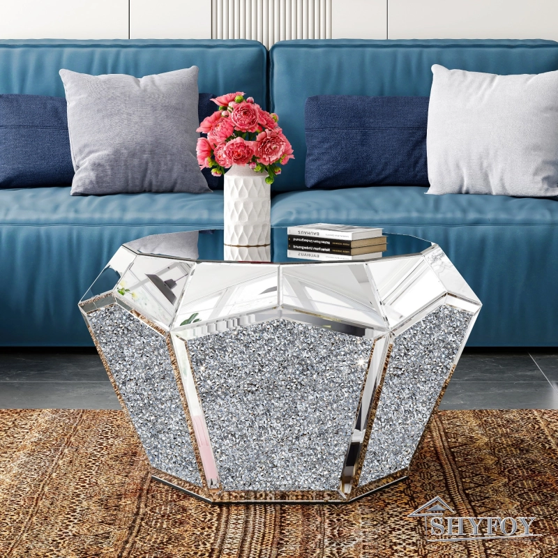 SHYFOY 31&quot; Coffee Table Mirrored Top / SF-CT139