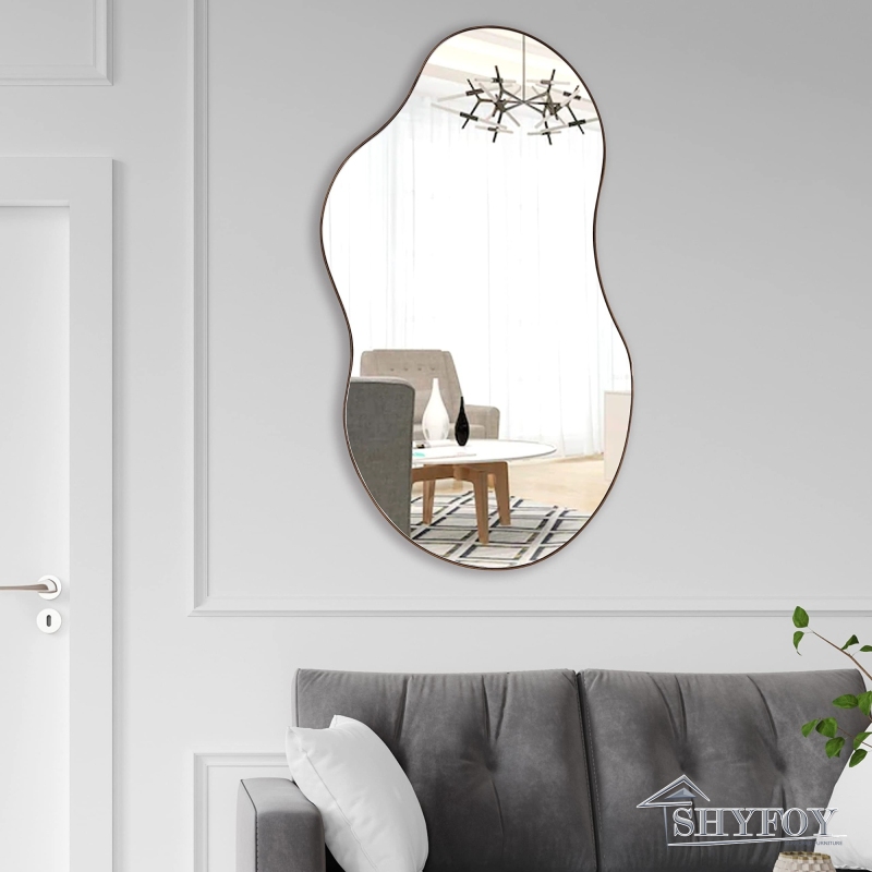 SHYFOY 35.8" Asymmetrical Cloud Shaped Wall Mirror / SF-WM129