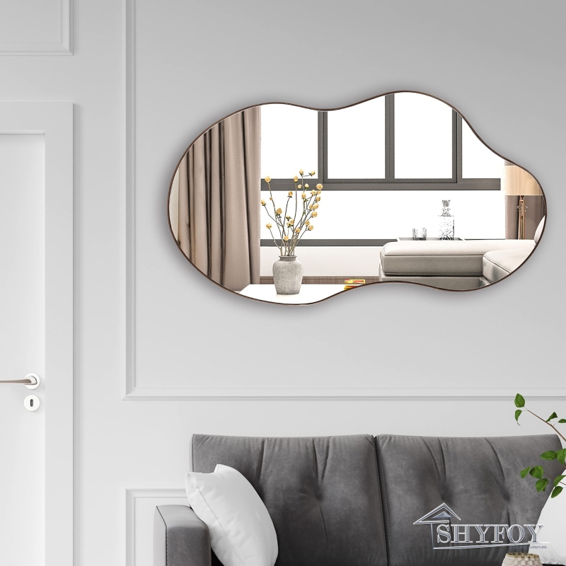 SHYFOY 35.8" Asymmetrical Cloud Shaped Wall Mirror / SF-WM129