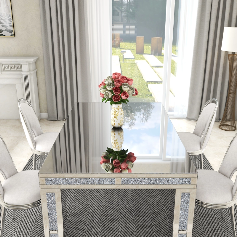 Rectangular Dining Table with Crushed Diamond /SF-DT185