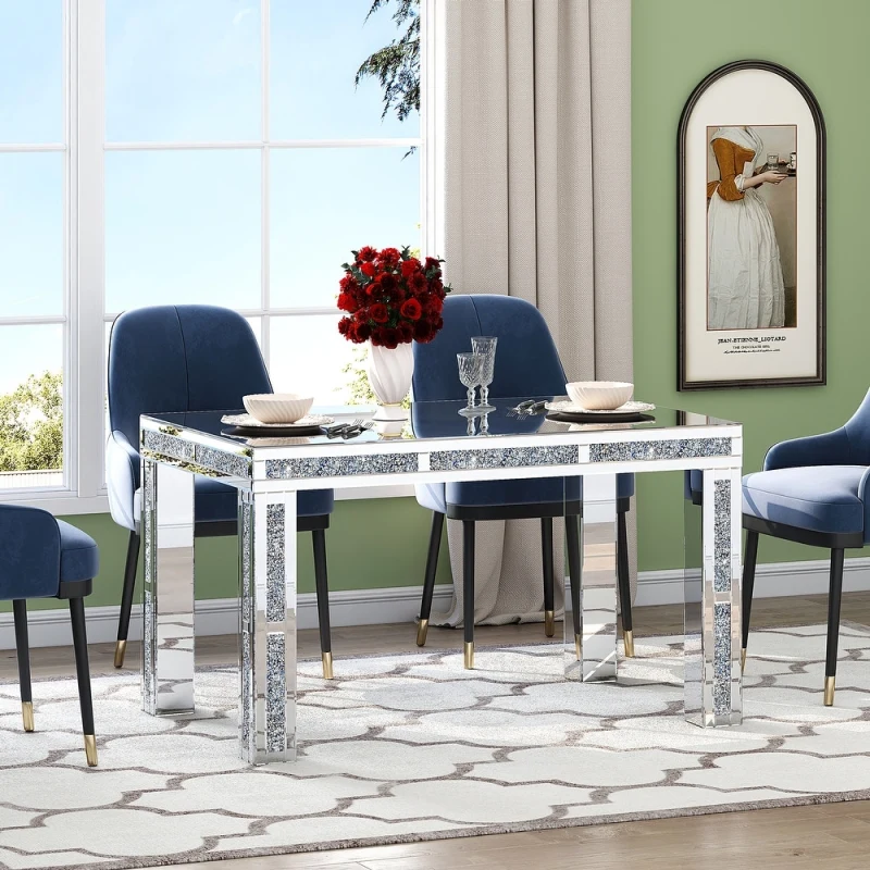 Rectangular Dining Table with Crushed Diamond /SF-DT185