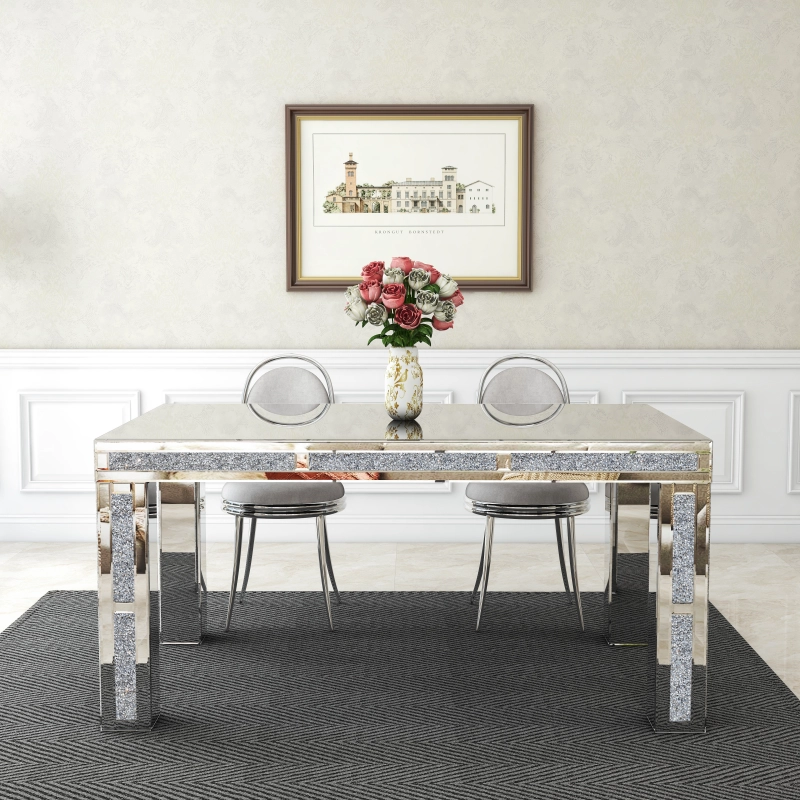 Rectangular Dining Table with Crushed Diamond /SF-DT185