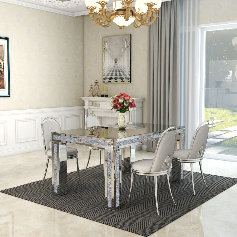Rectangular Dining Table with Crushed Diamond /SF-DT185
