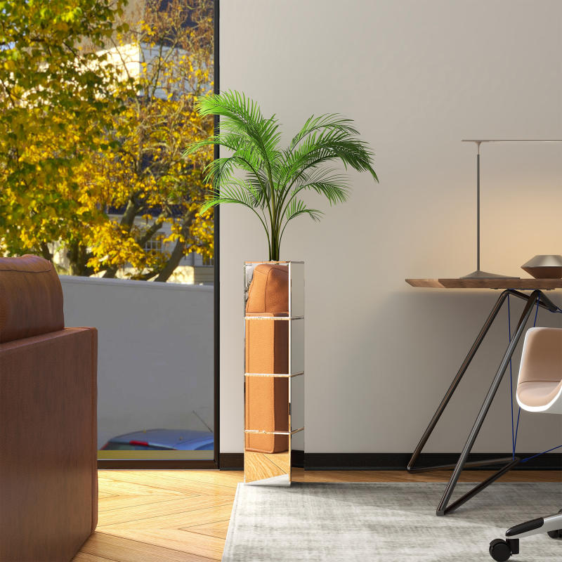 SHYFOY Handmade Glass Tall Floor Vase Fake Flower Vase /SFFV204