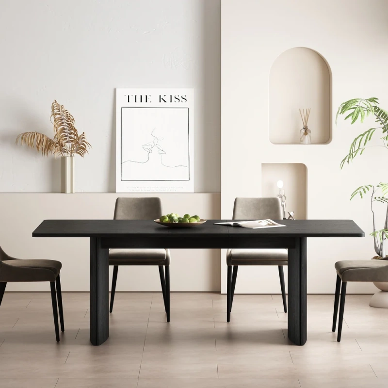 Modern Rectangular Extendable Dining Table