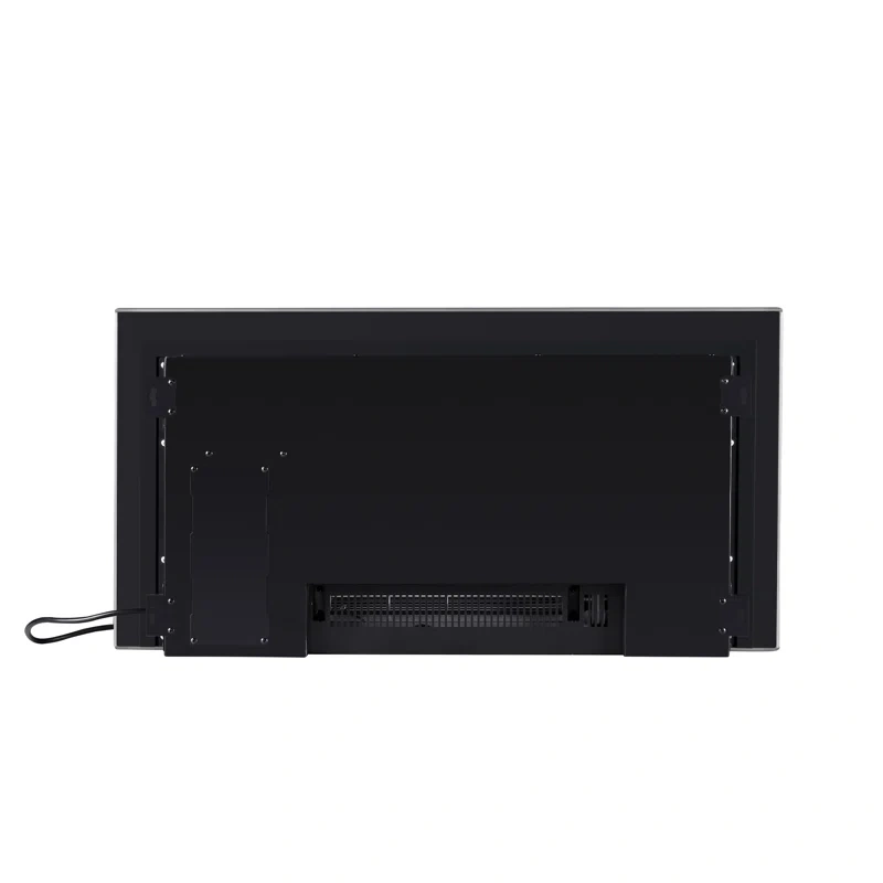 Riggleman Mirrored Wall Mounted Electric Fireplace with Remote Control