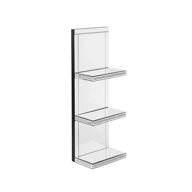 Mirrored Accent Shelves 3-Tier (1 PCS)