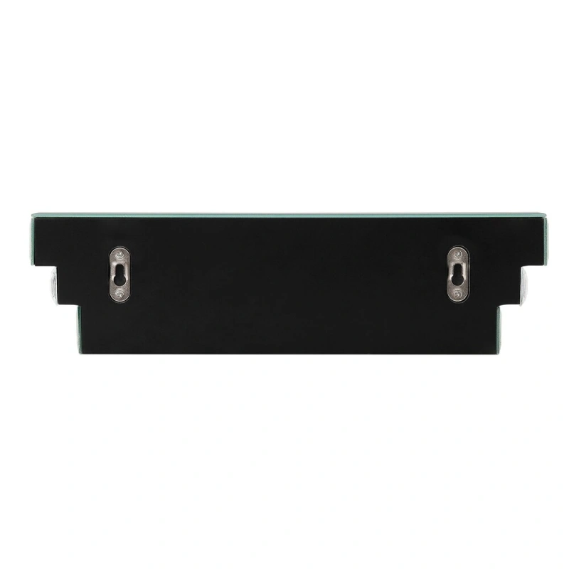 Mirrored Wall Shelf with Crystal Inlay - Modern MDF Mounted Storage