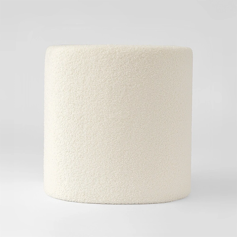 Accent Upholstered Ottoman, N Shaped