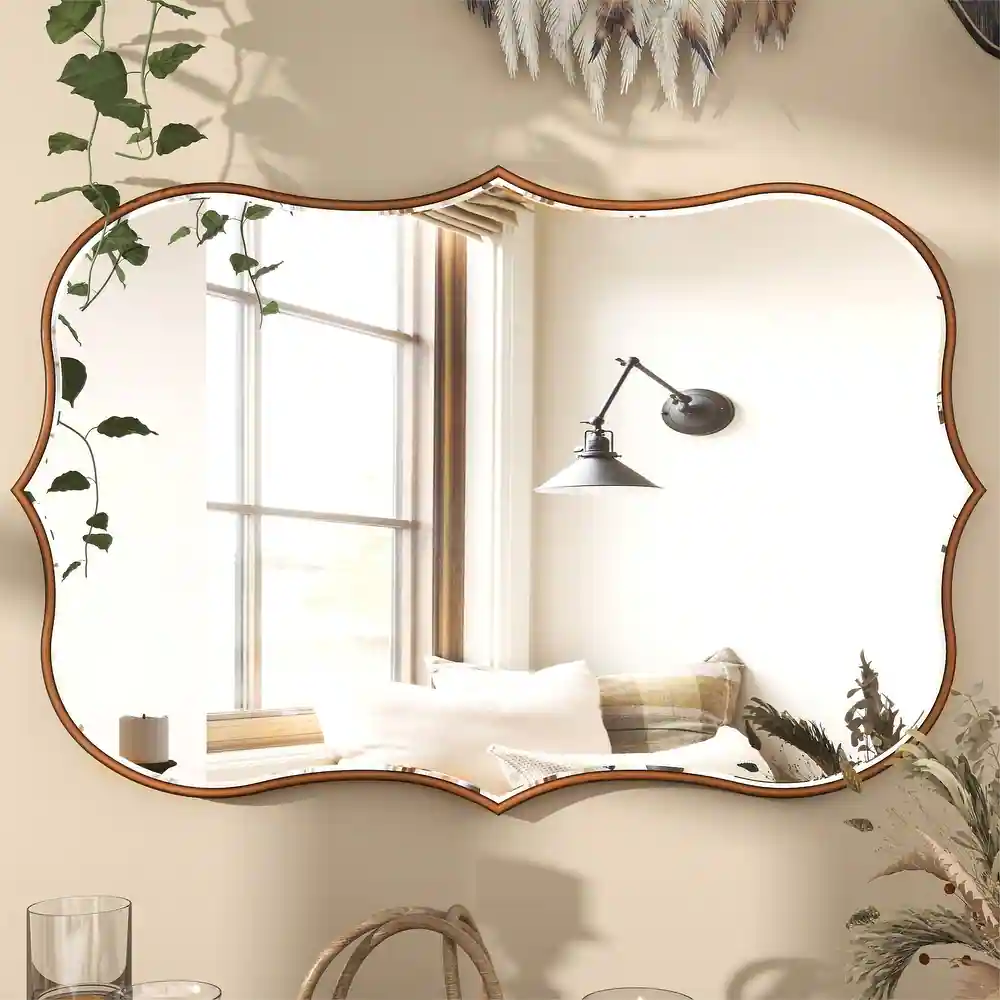 ヴィンテージ　ミラー　CALVERT EXTRA Mayfair Vintage Antique Silver Wall Mirror | SBC Decor
