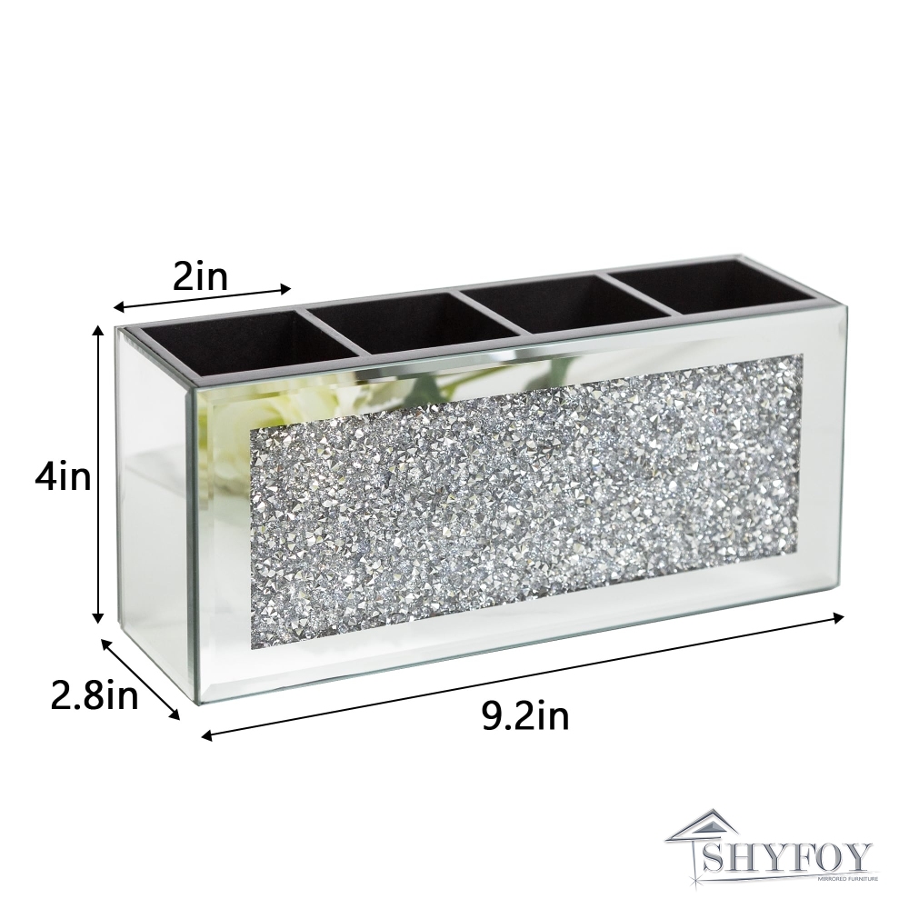 SHYFOY Crushed Diamond Three Compartments Deluxe Cosmetic Makeup Beauty Organizer / SF-MP043