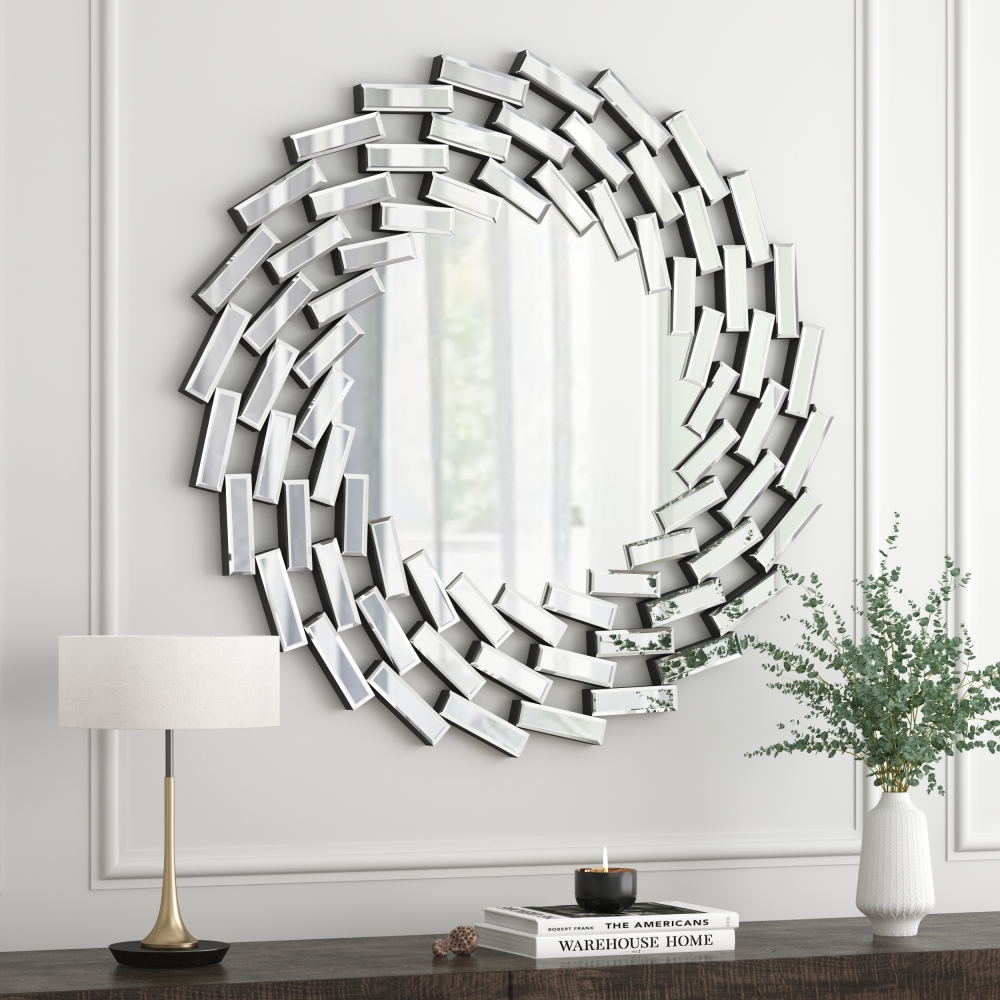 SHYFOY Framless Gear Accent Mirror for Wall / SF-WM032
