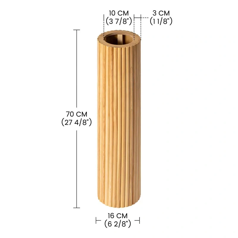 Aesthetic Wooden Floor Vase | Perfect Home Decor Upgrade