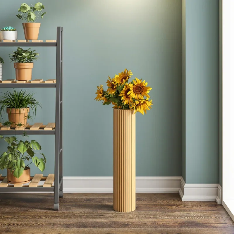 Aesthetic Wooden Floor Vase | Perfect Home Decor Upgrade