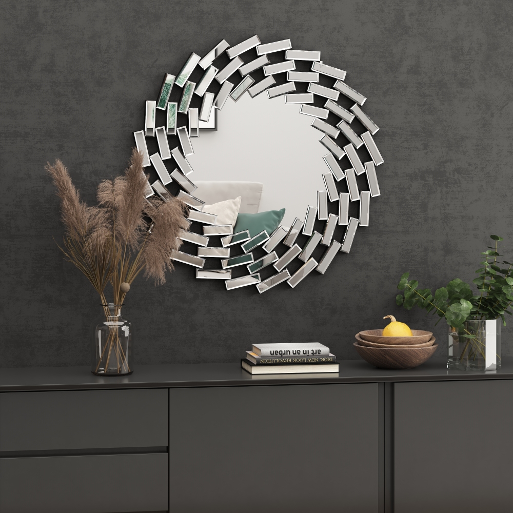 SHYFOY Framless Gear Accent Mirror for Wall / SF-WM032