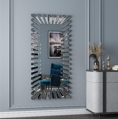 SHYFOY Silver Rectangular Decor Glass Mirror / SF-WM030