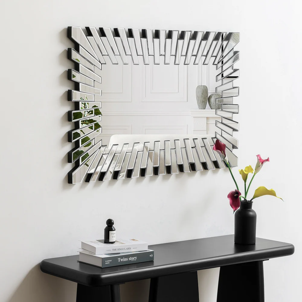 SHYFOY Silver Rectangular Decor Glass Mirror / SF-WM030