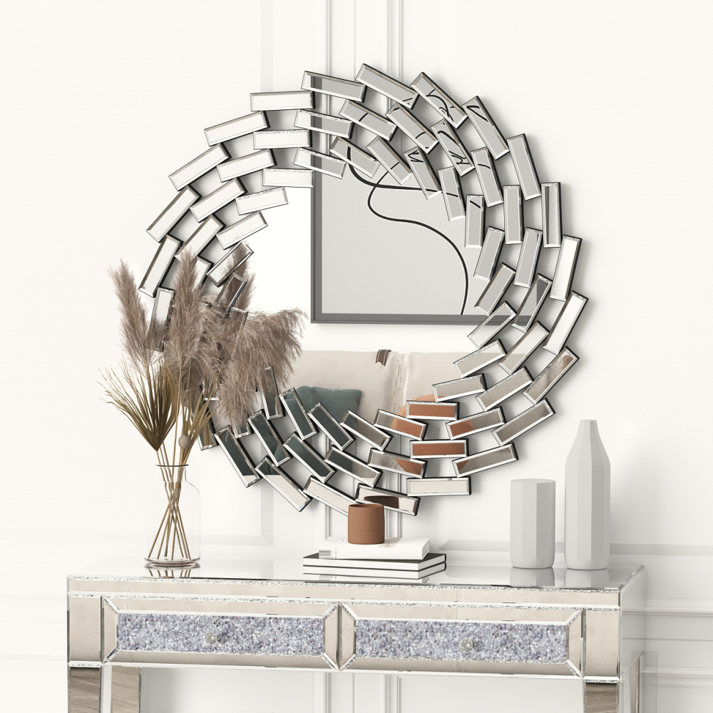 SHYFOY Framless Gear Accent Mirror for Wall / SF-WM032