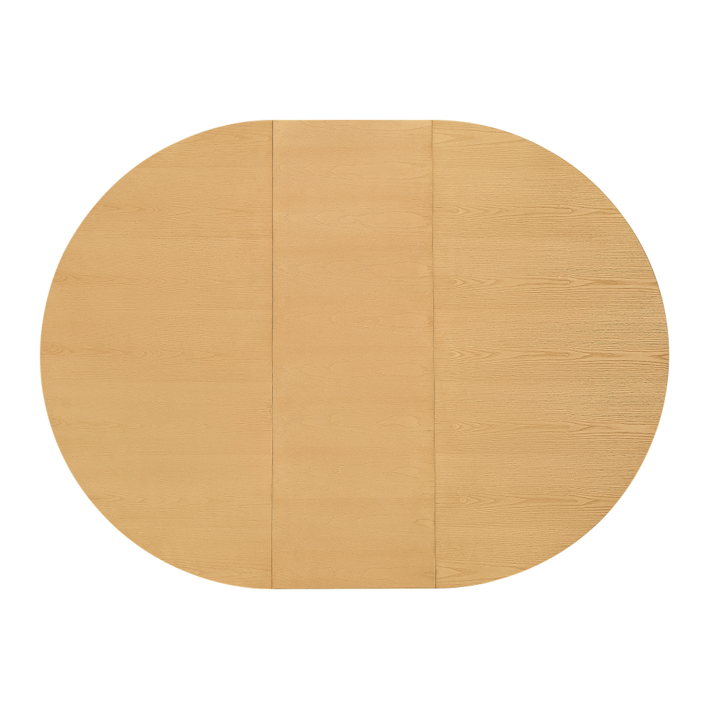 Oak Extendable Oval Solid Wood Dining Table