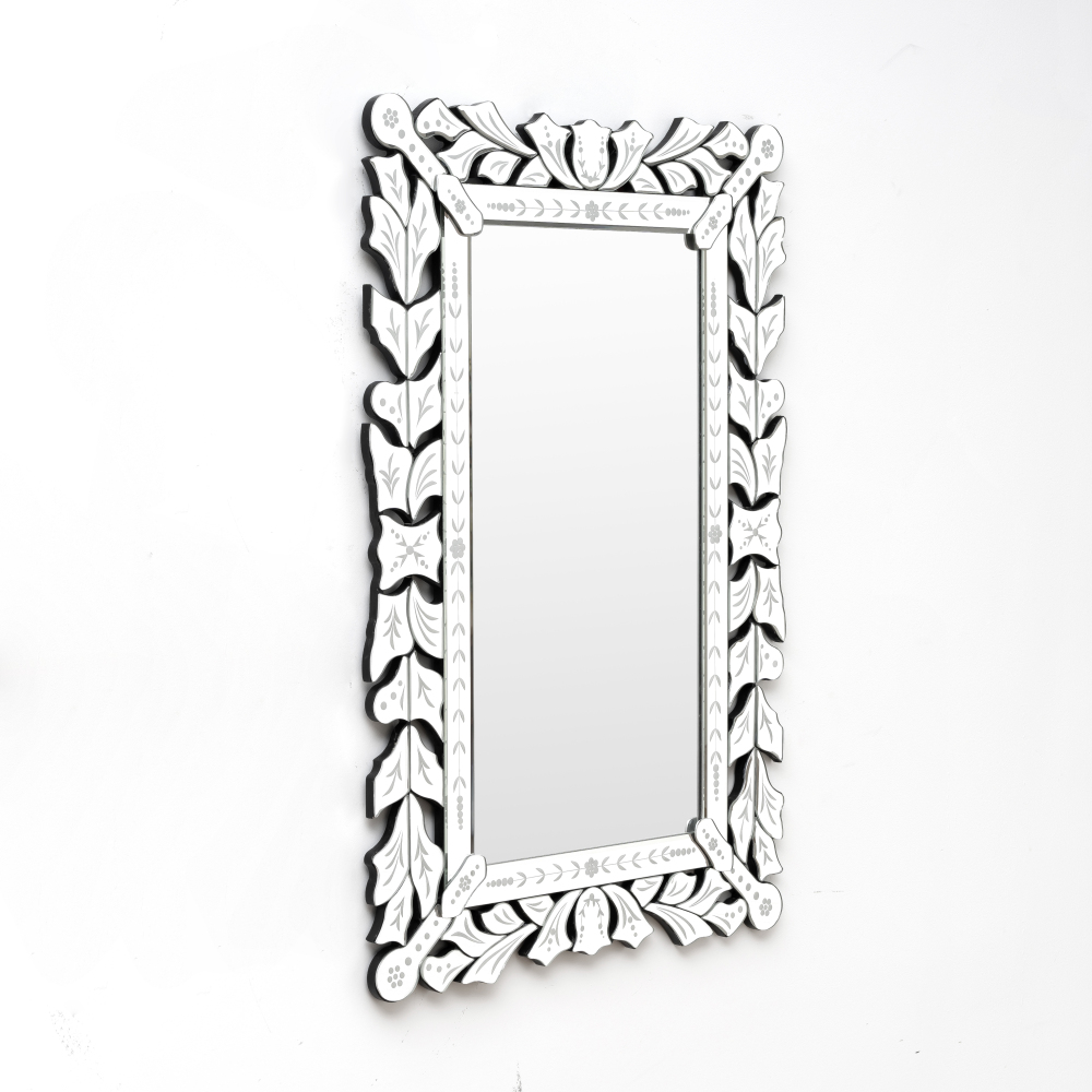 Rectangular Wall Mirror Modern Unique Frame Decor - 35.43"×23.43"