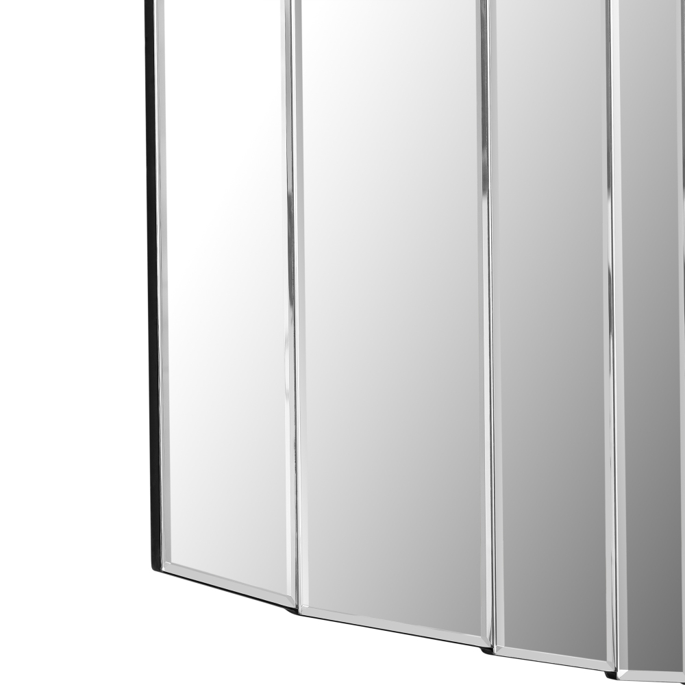 SHYFOY Modern Sunburst Framless Irregular Accent Wall Mirror - 43.3"×21.65"