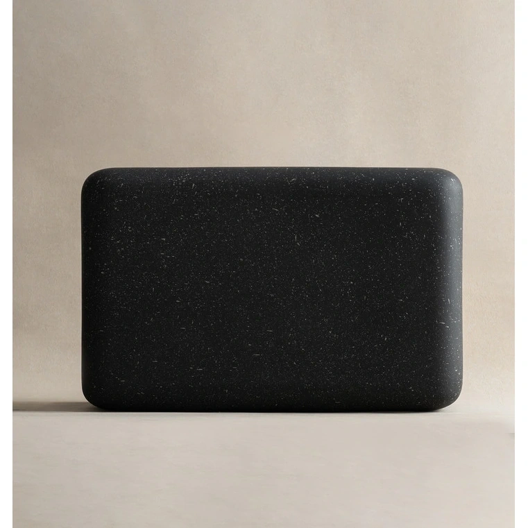 12" Low Profile Organic Sculptural Coffee Table, Modern Accent Table for Indoor & Outdoor Living Spaces