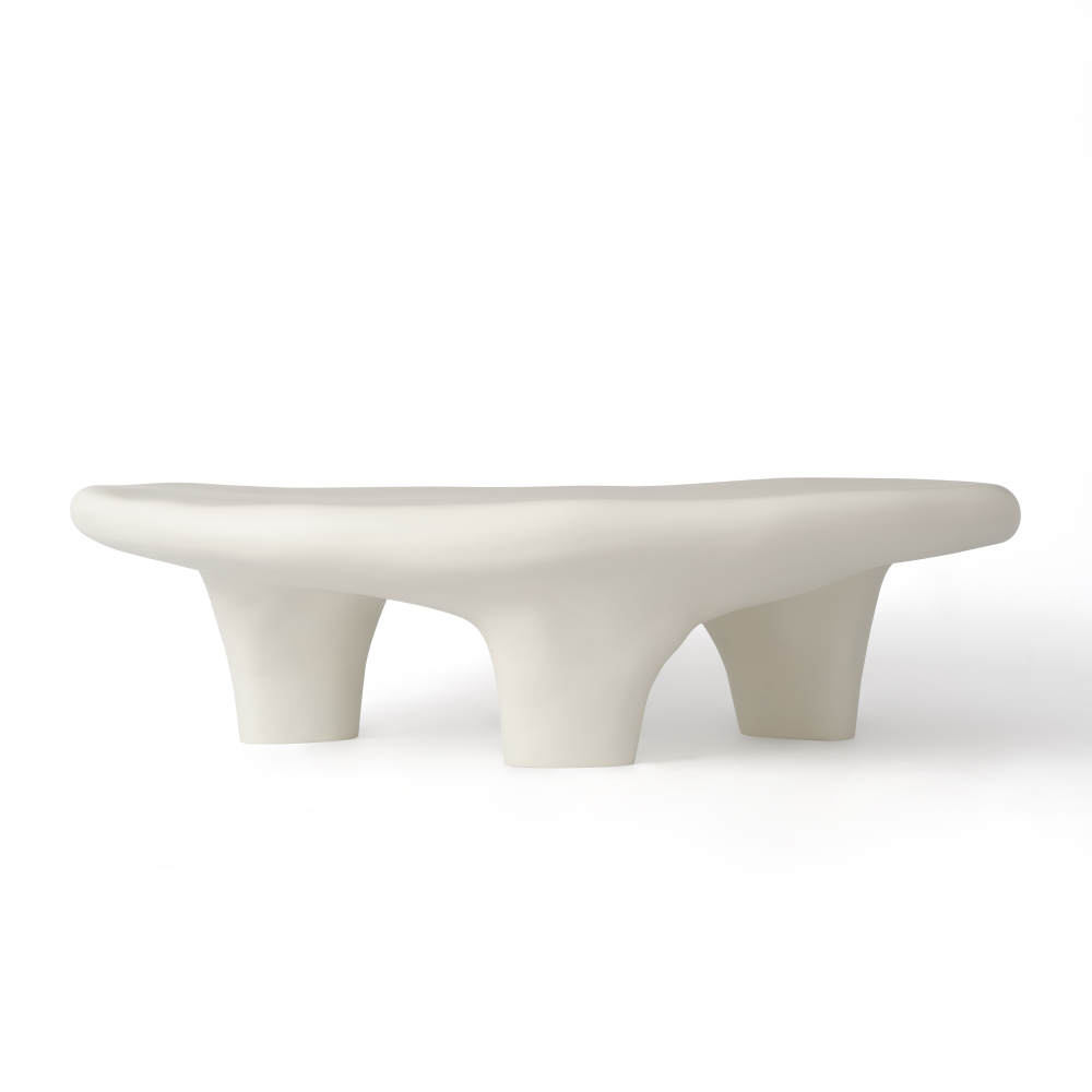 47" Iregular Cloud Shaped Fiberglass Low Profile Coffee Table