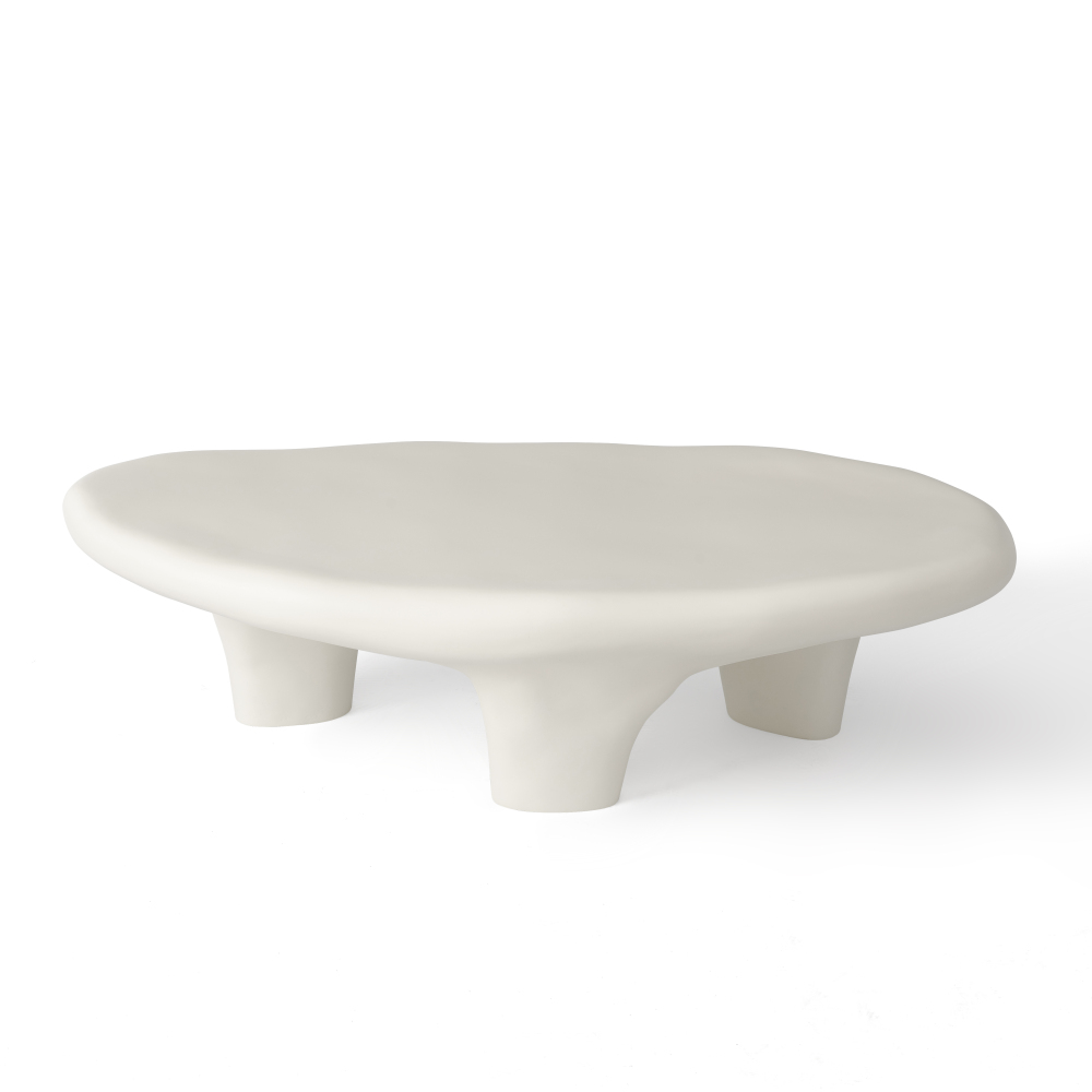 47" Iregular Cloud Shaped Fiberglass Low Profile Coffee Table