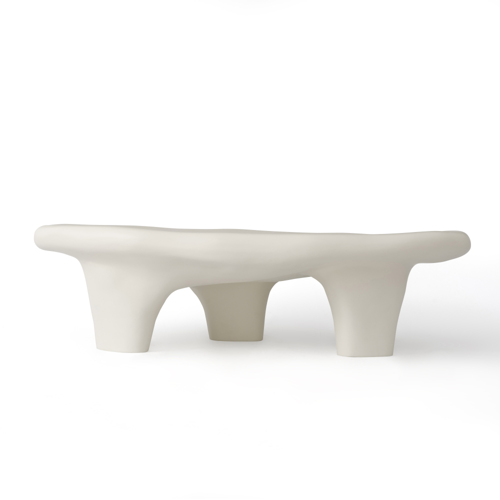 47" Iregular Cloud Shaped Fiberglass Low Profile Coffee Table