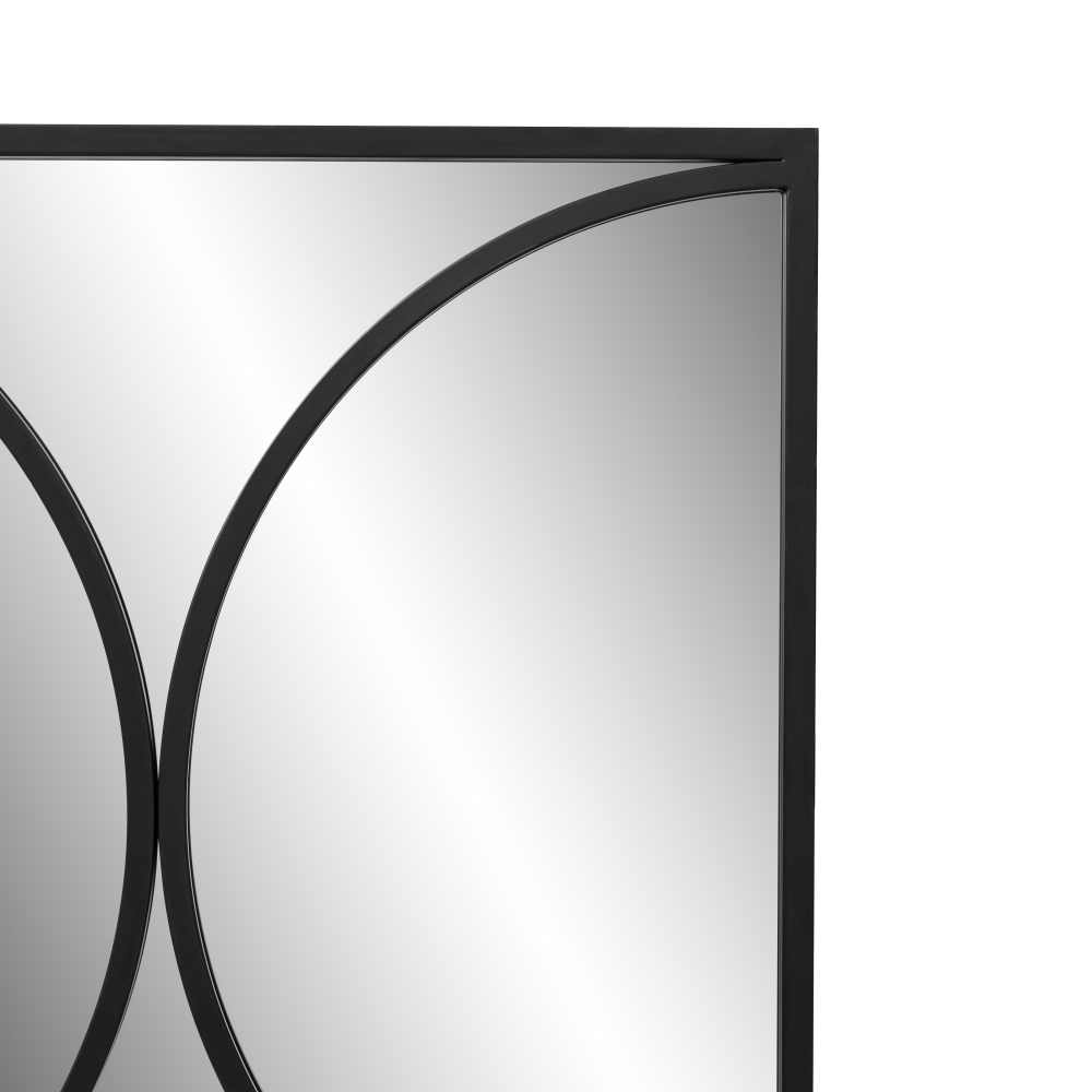 Black Antique  47.2" Modern Decorative Wall Mirror
