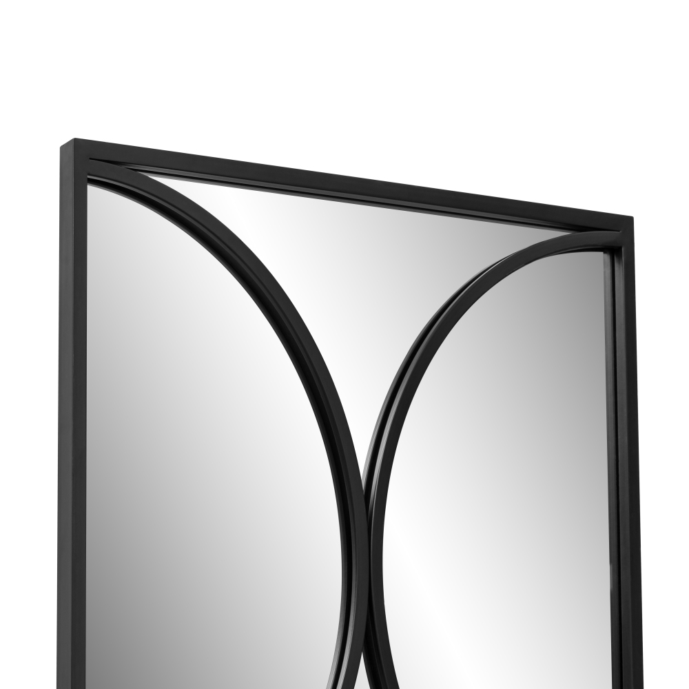 Black Antique  47.2" Modern Decorative Wall Mirror