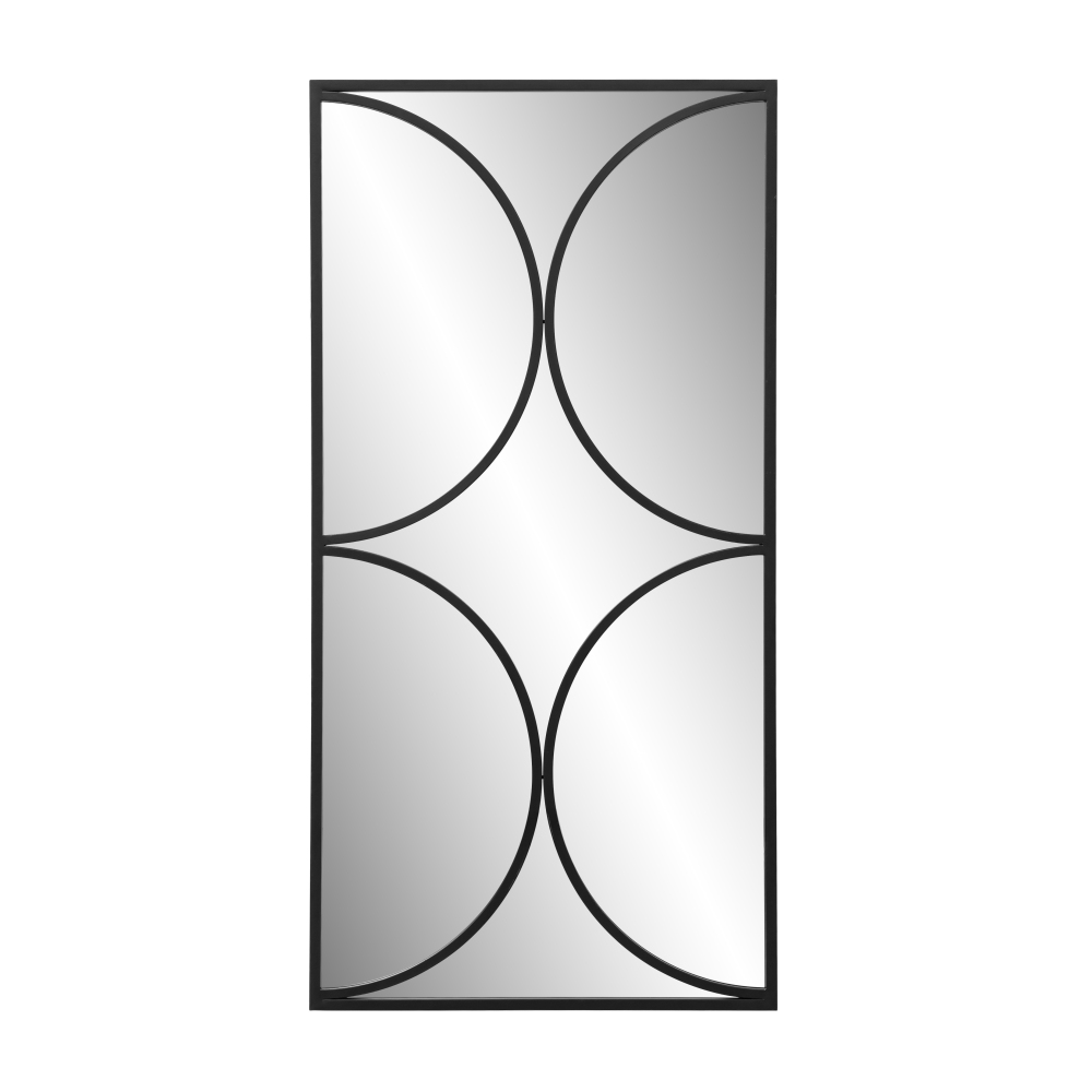 Black Antique  47.2" Modern Decorative Wall Mirror
