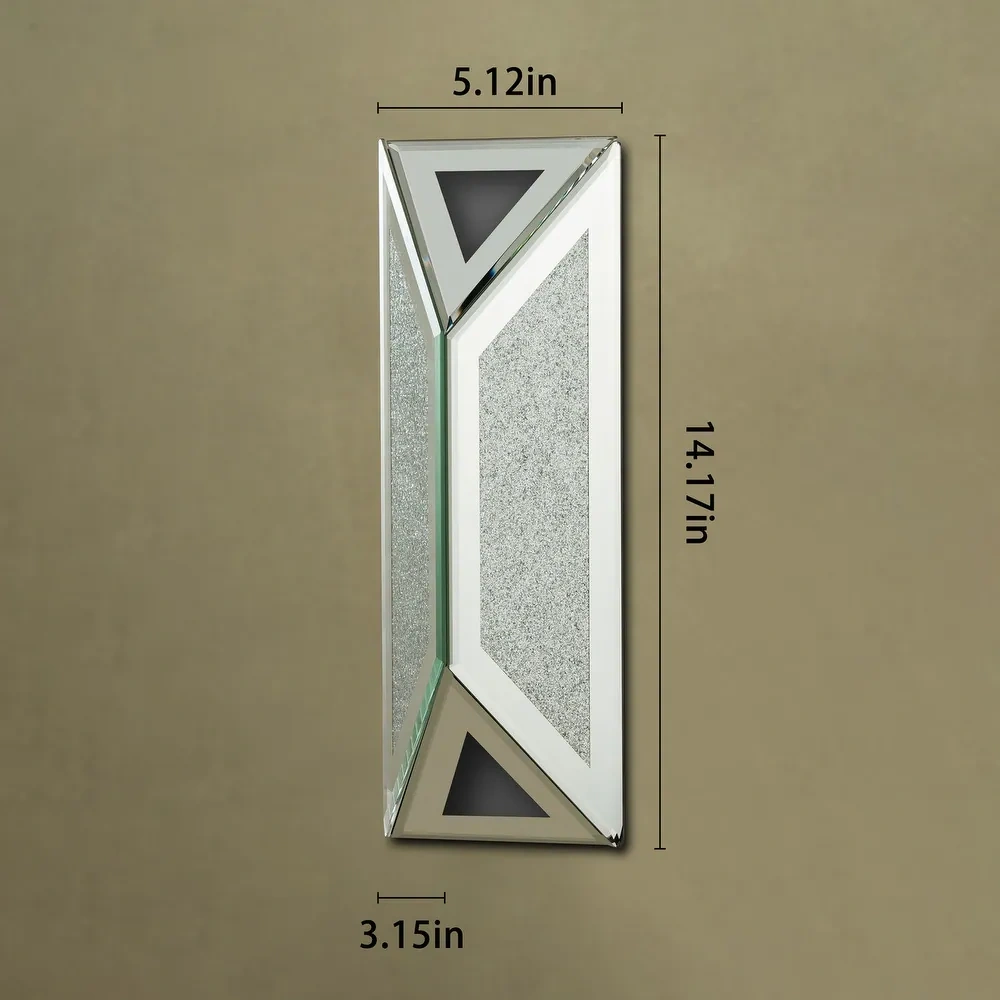 2-Pack Mirrored Wall Sconce LED Indoor Wall Light