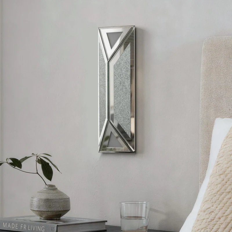 2-Pack Mirrored Wall Sconce LED Indoor Wall Light