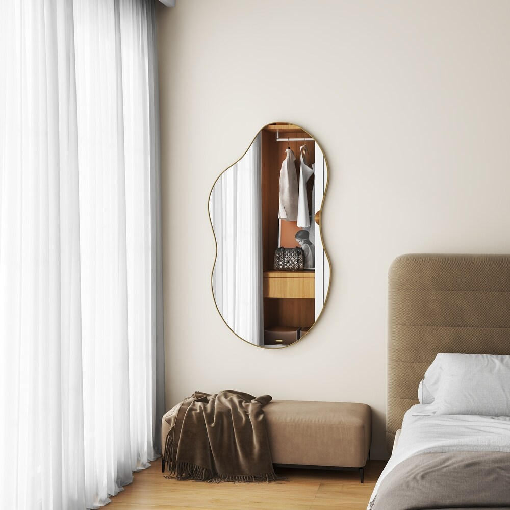 SHYFOY 35.8" Asymmetrical Cloud Shaped Wall Mirror / SF-WM129