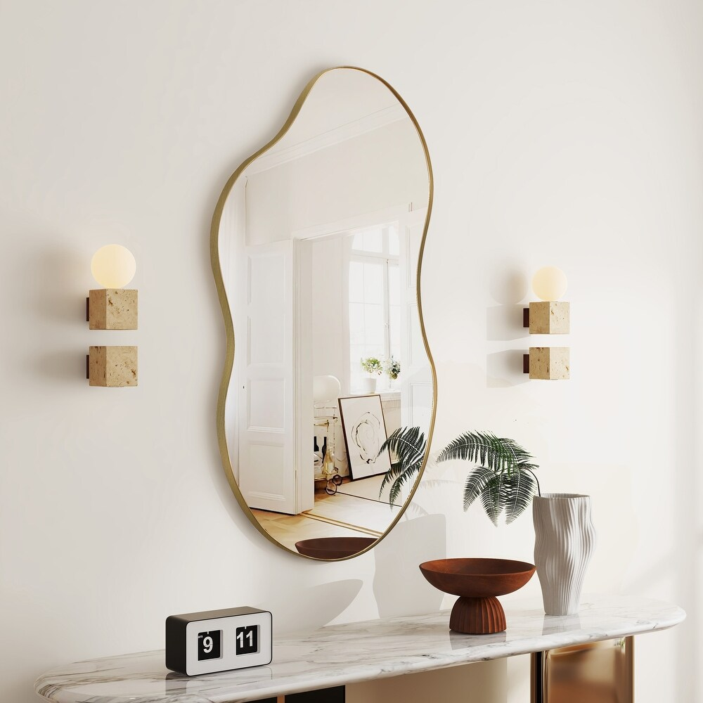SHYFOY 35.8" Asymmetrical Cloud Shaped Wall Mirror / SF-WM129