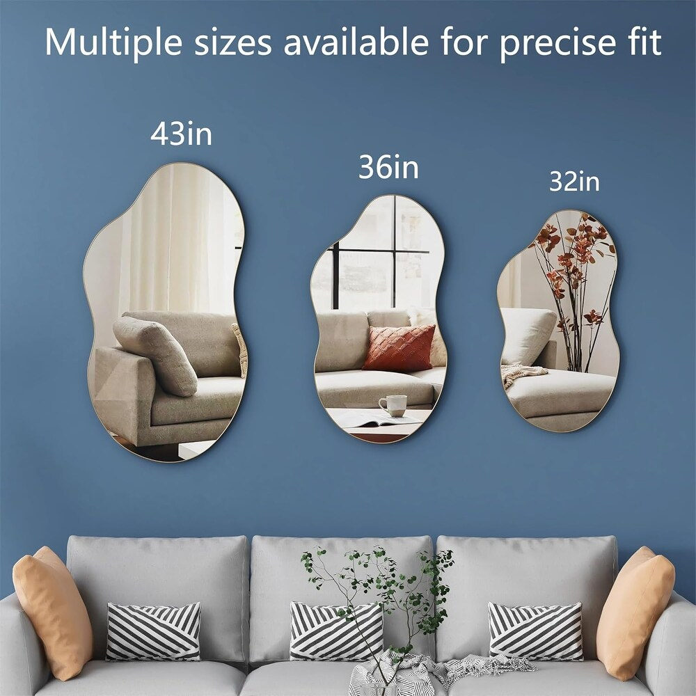 SHYFOY 35.8" Asymmetrical Cloud Shaped Wall Mirror / SF-WM129