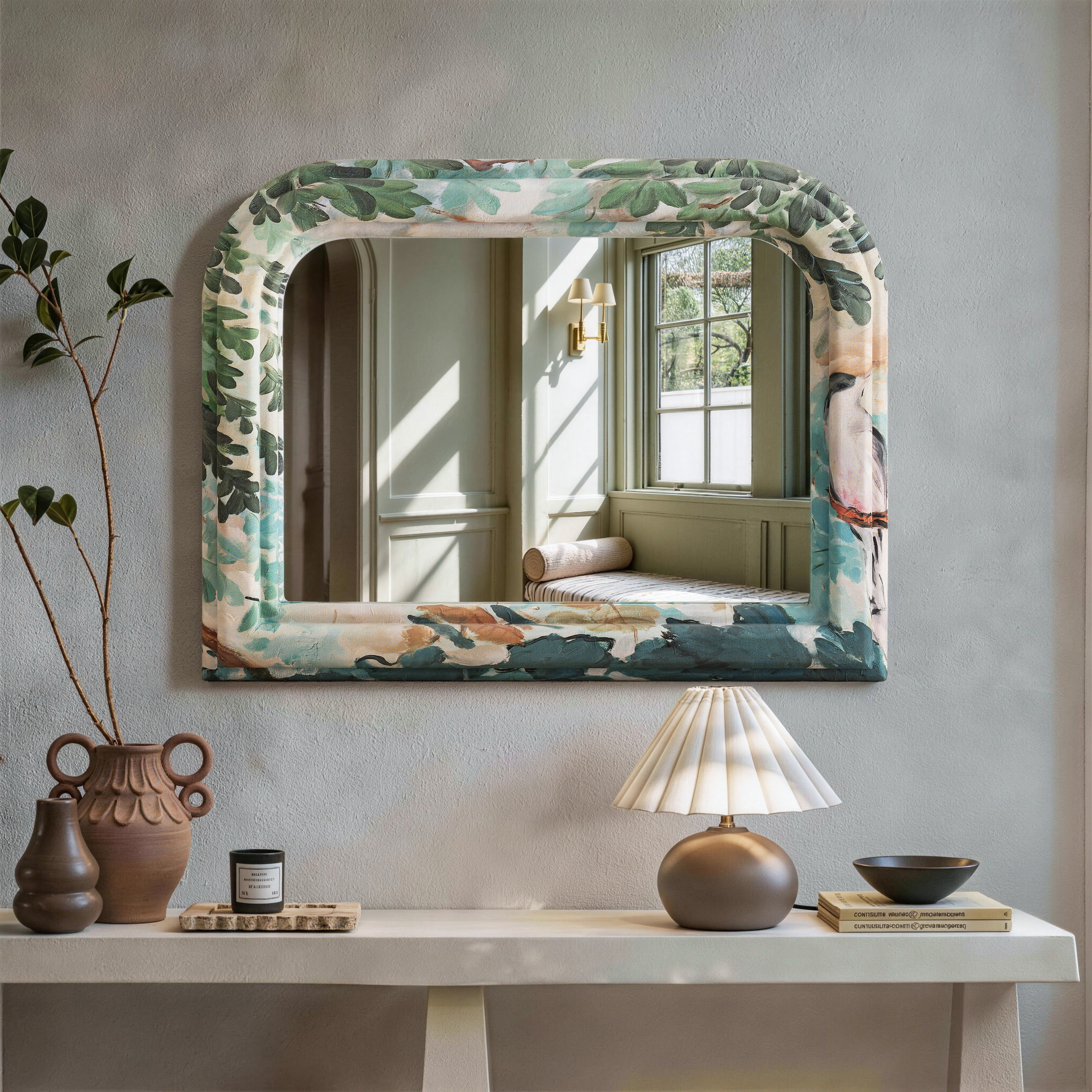 SHYFOY Antique Mirrors for Wall Decor 39'' x 28'' Large Vintage
