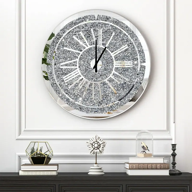 Diamond Crystal Wall Clock - Round