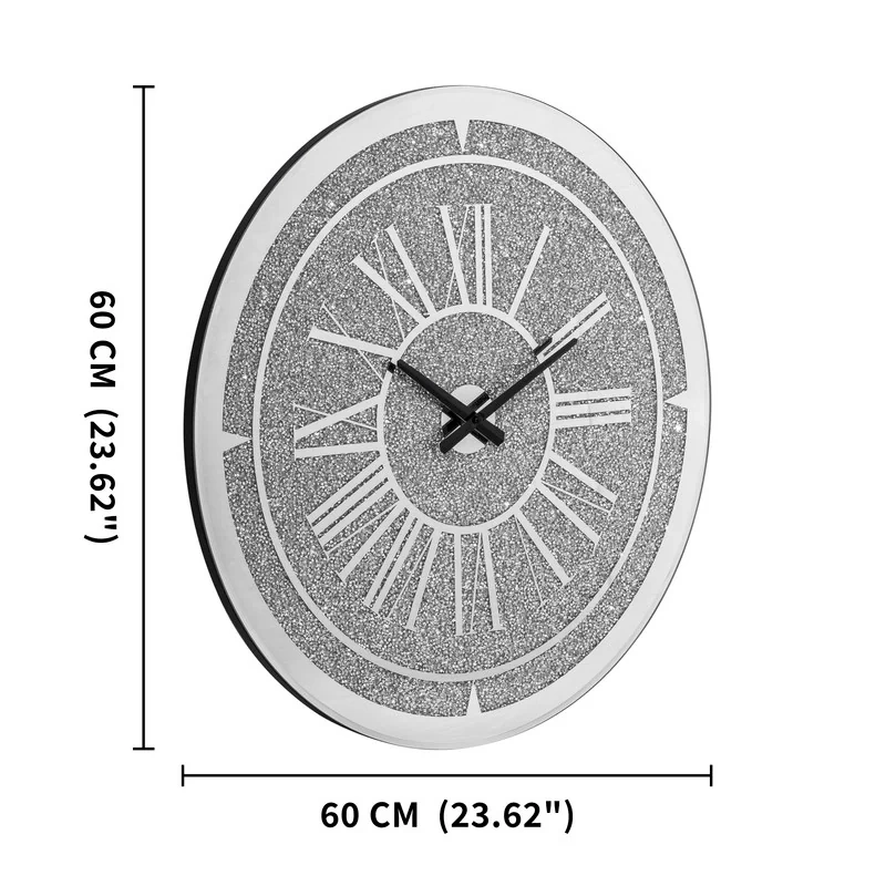 Diamond Crystal Wall Clock - Round