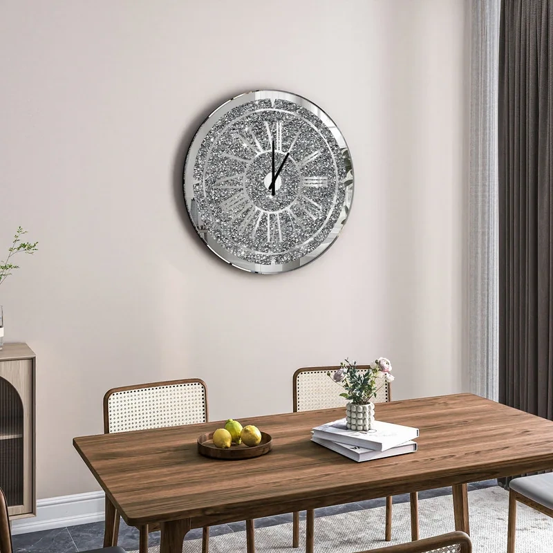 Diamond Crystal Wall Clock - Round