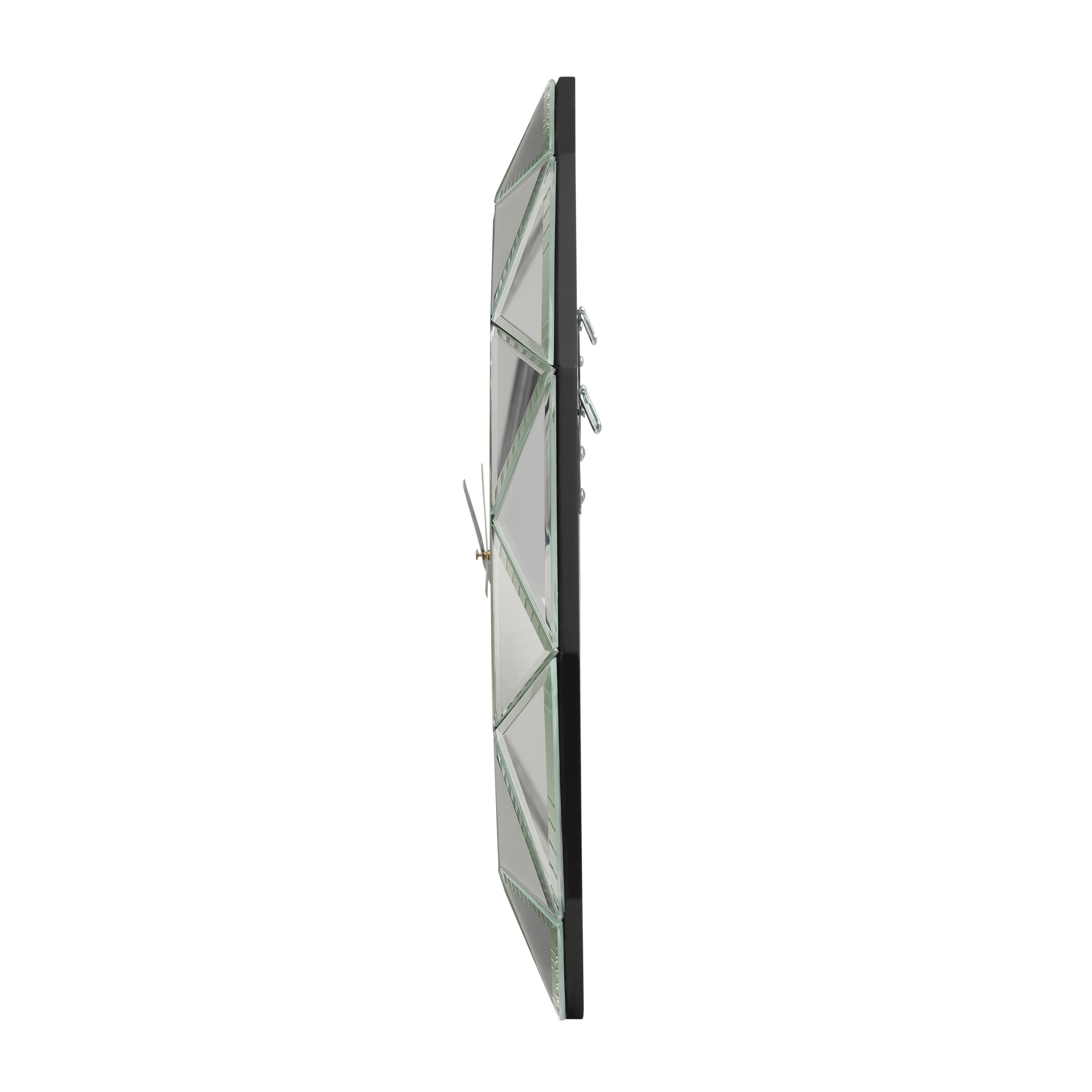Decorative Wall Clock, 24 inch Mirrored Large Clock for Wall Decorative