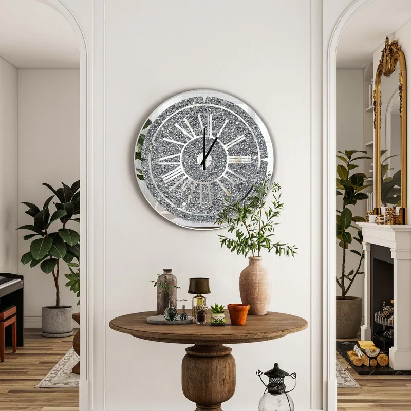 Diamond Crystal Wall Clock - Round