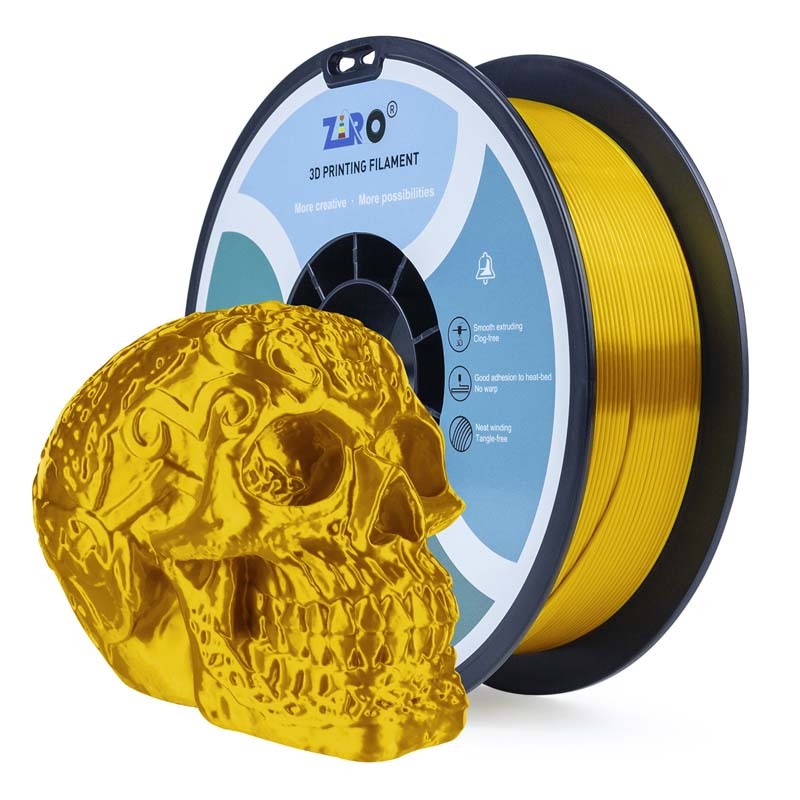 Silky PLA Filament - Gold, 1kg, 1.75mm