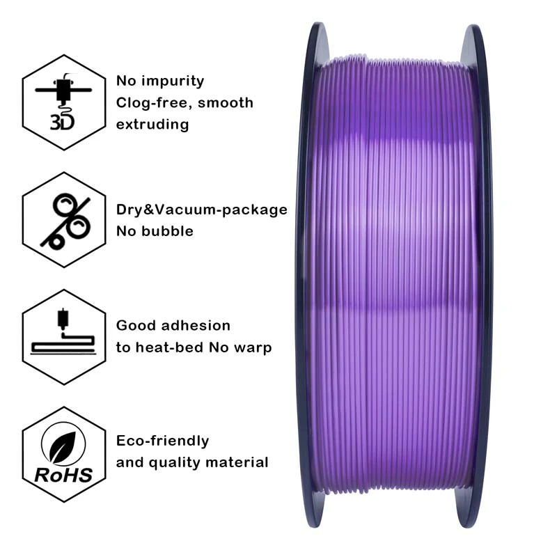 Silky PLA Filament - Gold, 1kg, 1.75mm