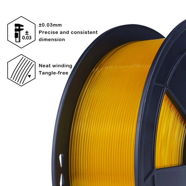 ZIRO PLA PRO Filament - Translucent colors, Translucent orange, 1kg, 1.75mm