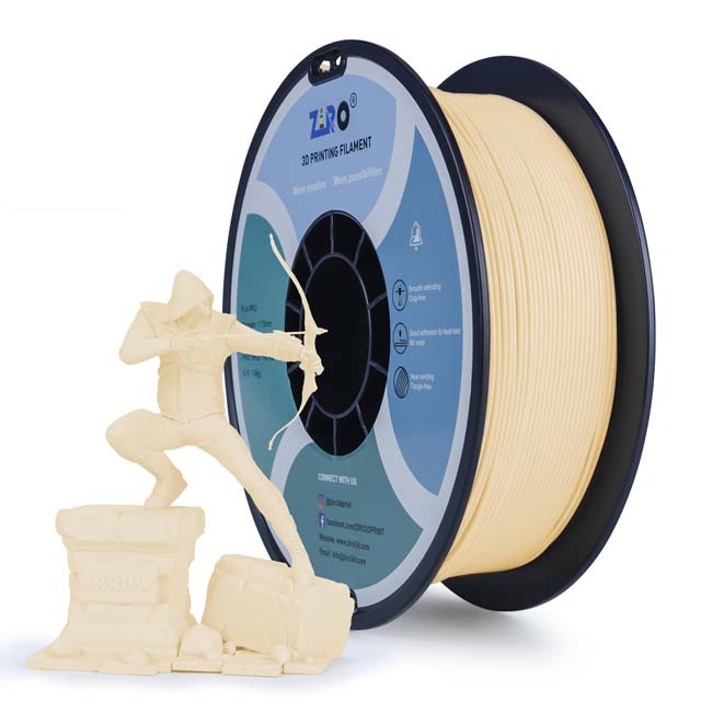 ZIRO PLA PRO Filament - Basic color, Black, 1kg, 1.75mm