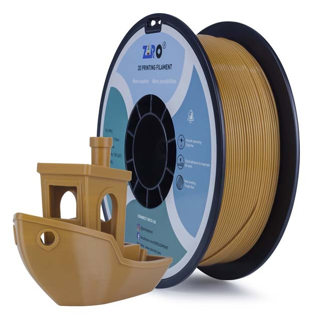 ZIRO PLA PRO Filament - Basic color, Brown, 1kg, 1.75mm