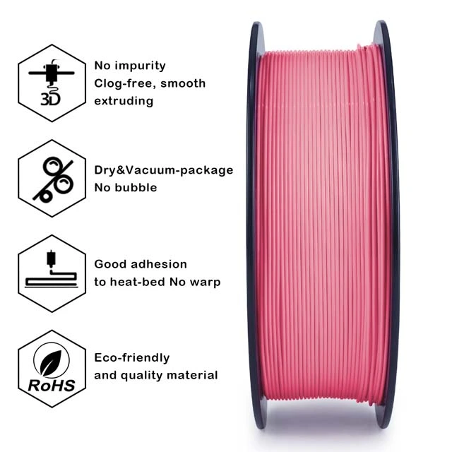ZIRO PLA PRO Filament - Basic color, Rose, 1kg, 1.75mm
