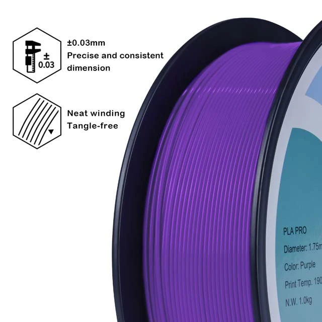 ZIRO PLA PRO Filament - Basic color, Gray, 1kg, 1.75mm